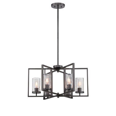 Designers Fountain Elements 6-Light Charcoal Interior Incandescent Chandelier 86586-CHA